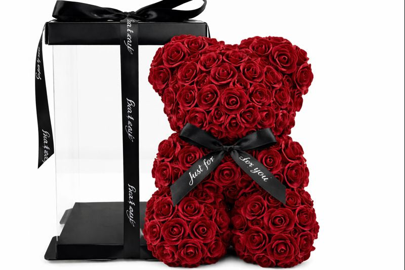 Miś wiecznej miłości z róż